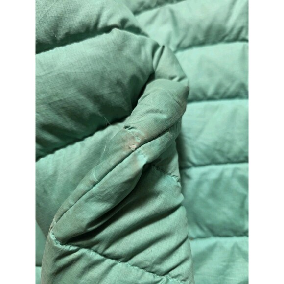 Patagonia Puffer Jacket Girls Small 7-8 Zip Coat Kids Teal Green DIRTY STAINED - Picture 6 of 11